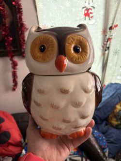 Glass Owl Cookie Jars