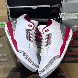 jordan 3 cardinal red