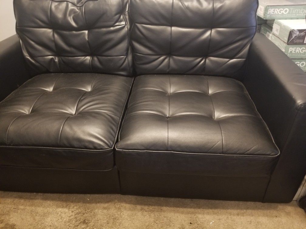 Like New Slightly Used Leather Like Couch/Sofa $150