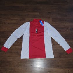 Adidas Ajax Amsterdam Anniversary Jersey White JF6340 Slim Fit Men's Medium & Large 