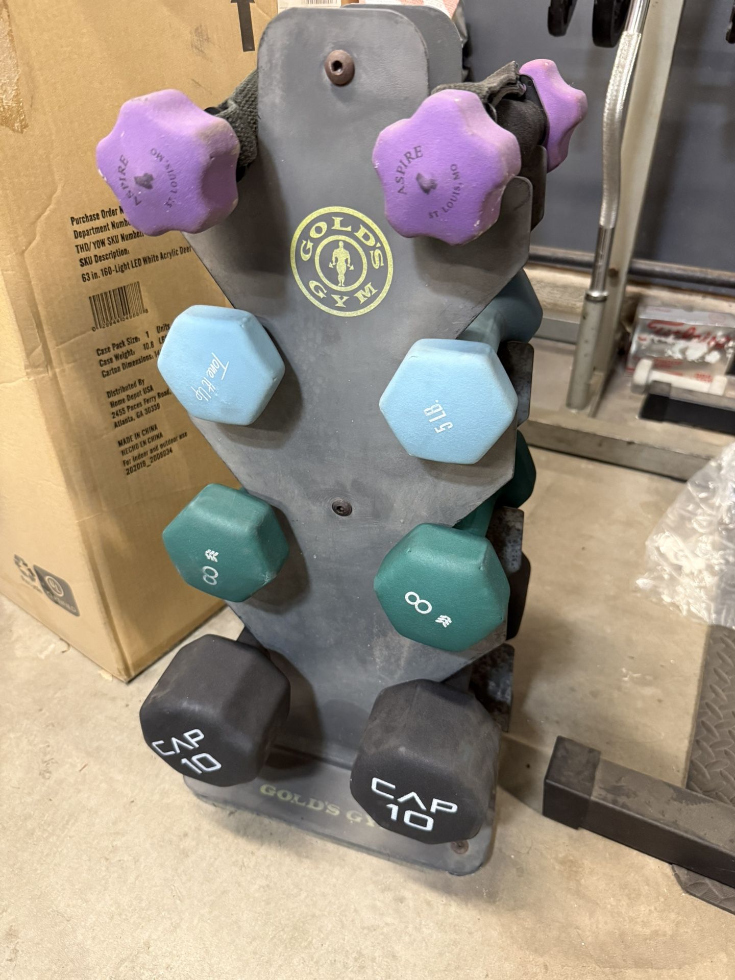 Dumbbells With Rack 