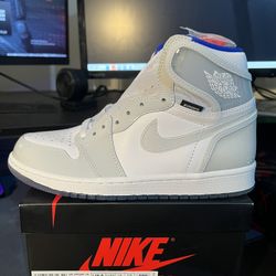 Jordan 1 High Zoom White Racer Blue Sz 8