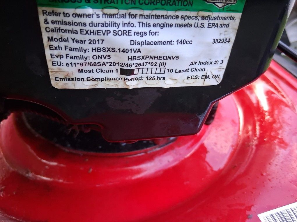 Mower Push New Carburetor Start Run Cuts Good $175.obo