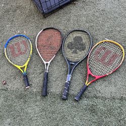 4 tennis racquets ($50 for all)