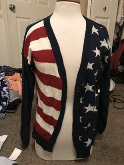 American flag cardigan