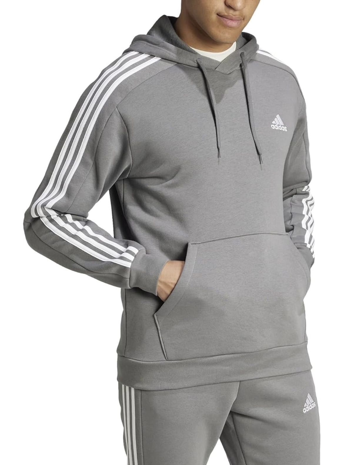 adidas Men's Essentials Fleece 3-Stripes Hoodie