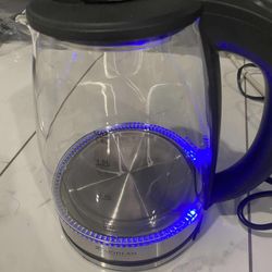 Rainbean 1.8L Electric Kettle Glass Water Boiler LED Light Auto Shut Off