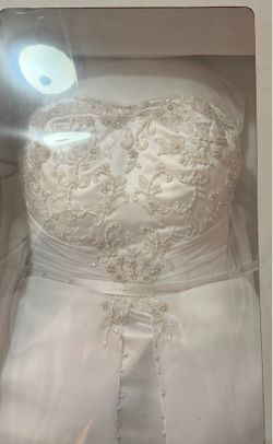 Wedding dress and veil