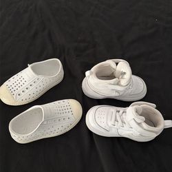 $15 Toddler Nike and Native shoes. Used. Size 6.5 Nike and C7 Native