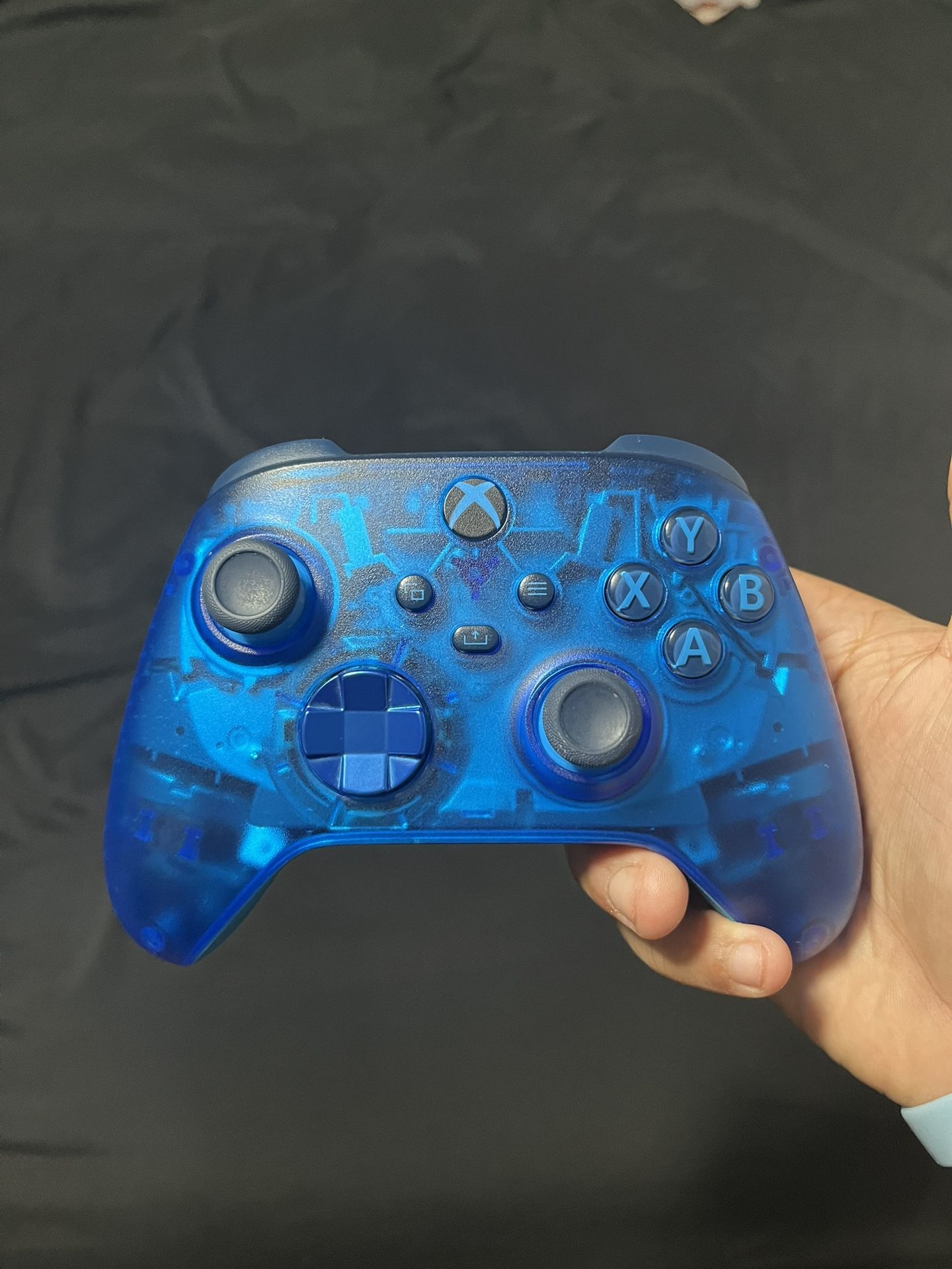  Blue Clear Xbox Controller 