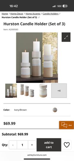 Ashley Furniture Candle Holders