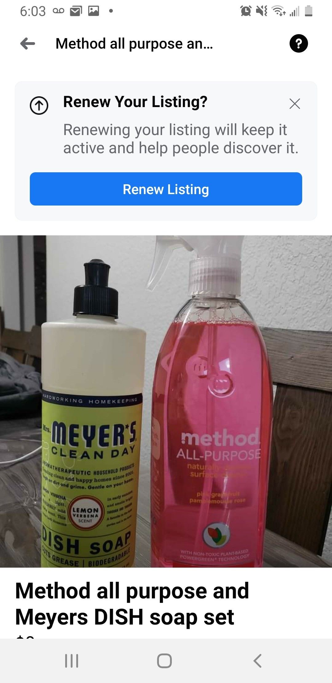 Set MEYERS lemon verbena and pink grapefruit Method cleaner