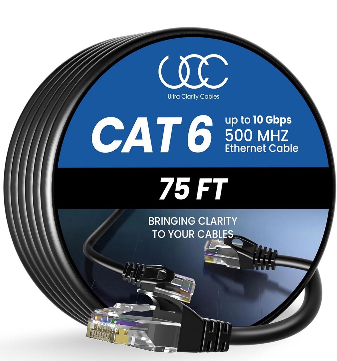 Cable Ethernet Cat 6 de 75 pies para Internet cable de conexión de red RJ45 Cat.