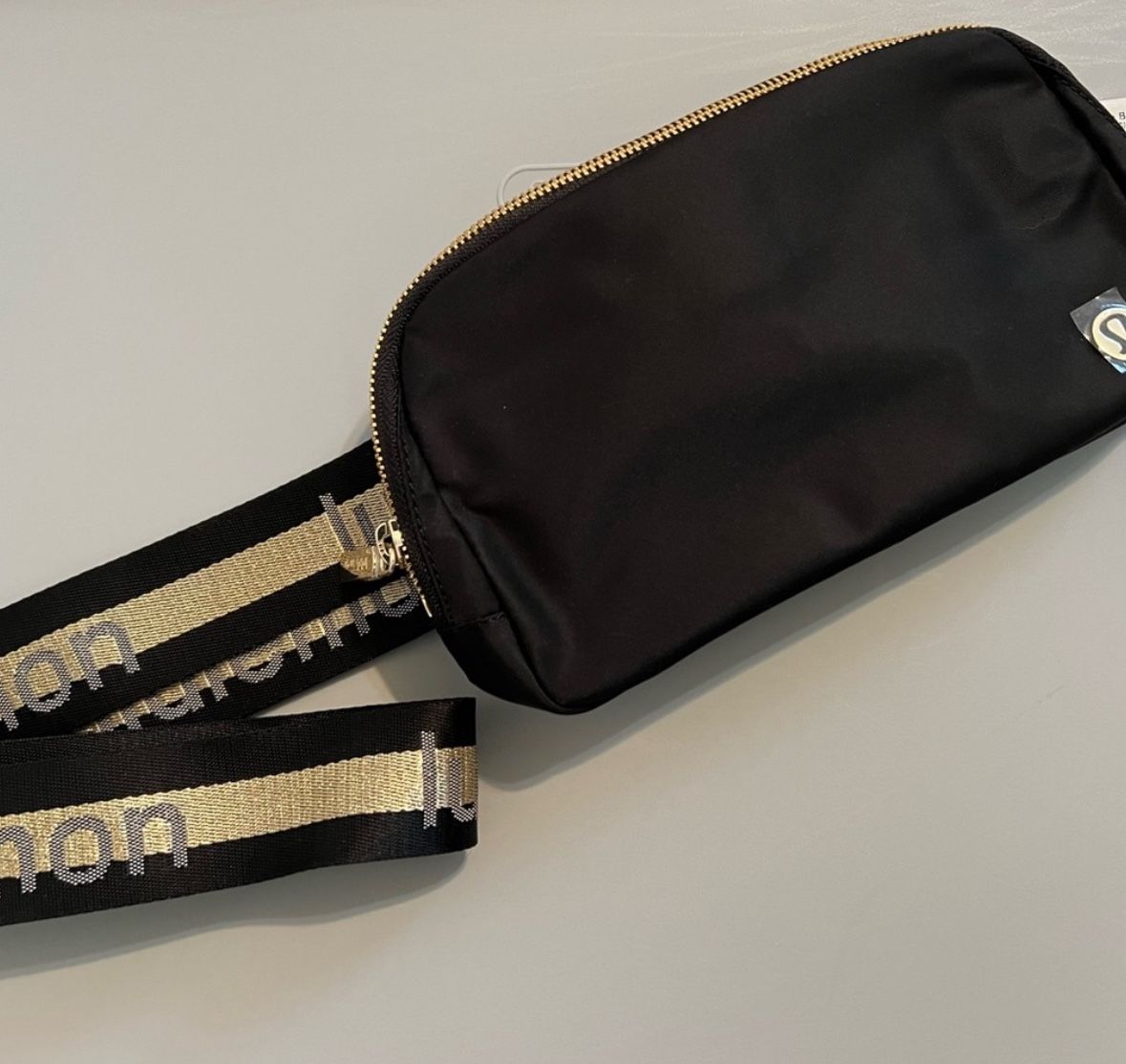 Lululemon Black/Gold Limited Edition Belt Bag