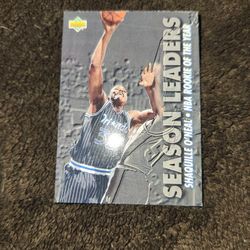 Shaquille O'Neal NBA Rookie Of The Year Card