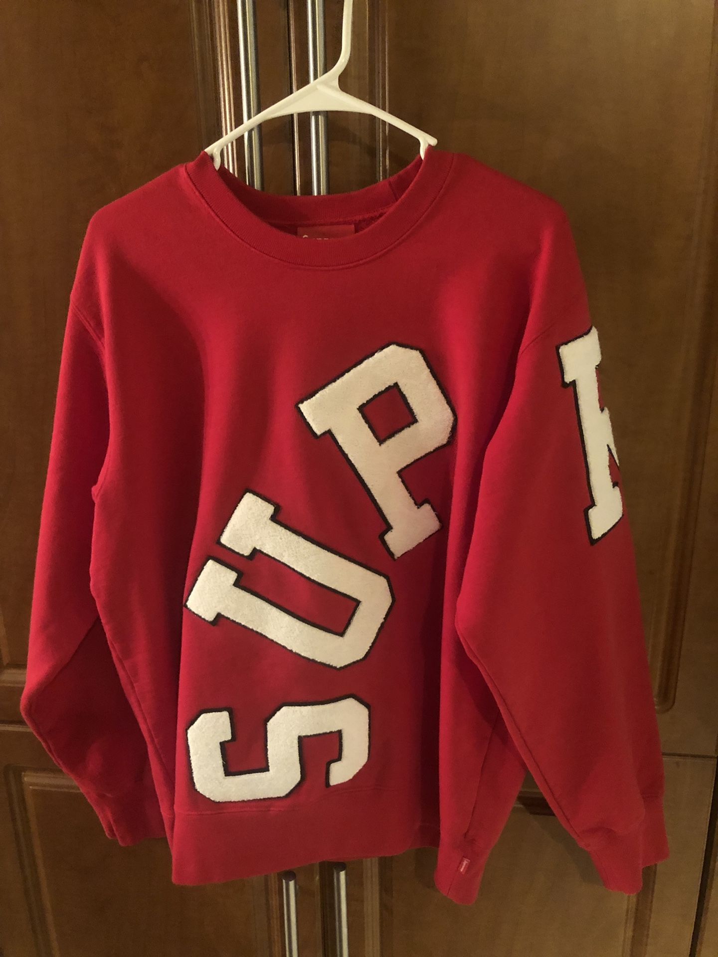 Supreme Big Arc Crewneck Red Large BRAND NEW