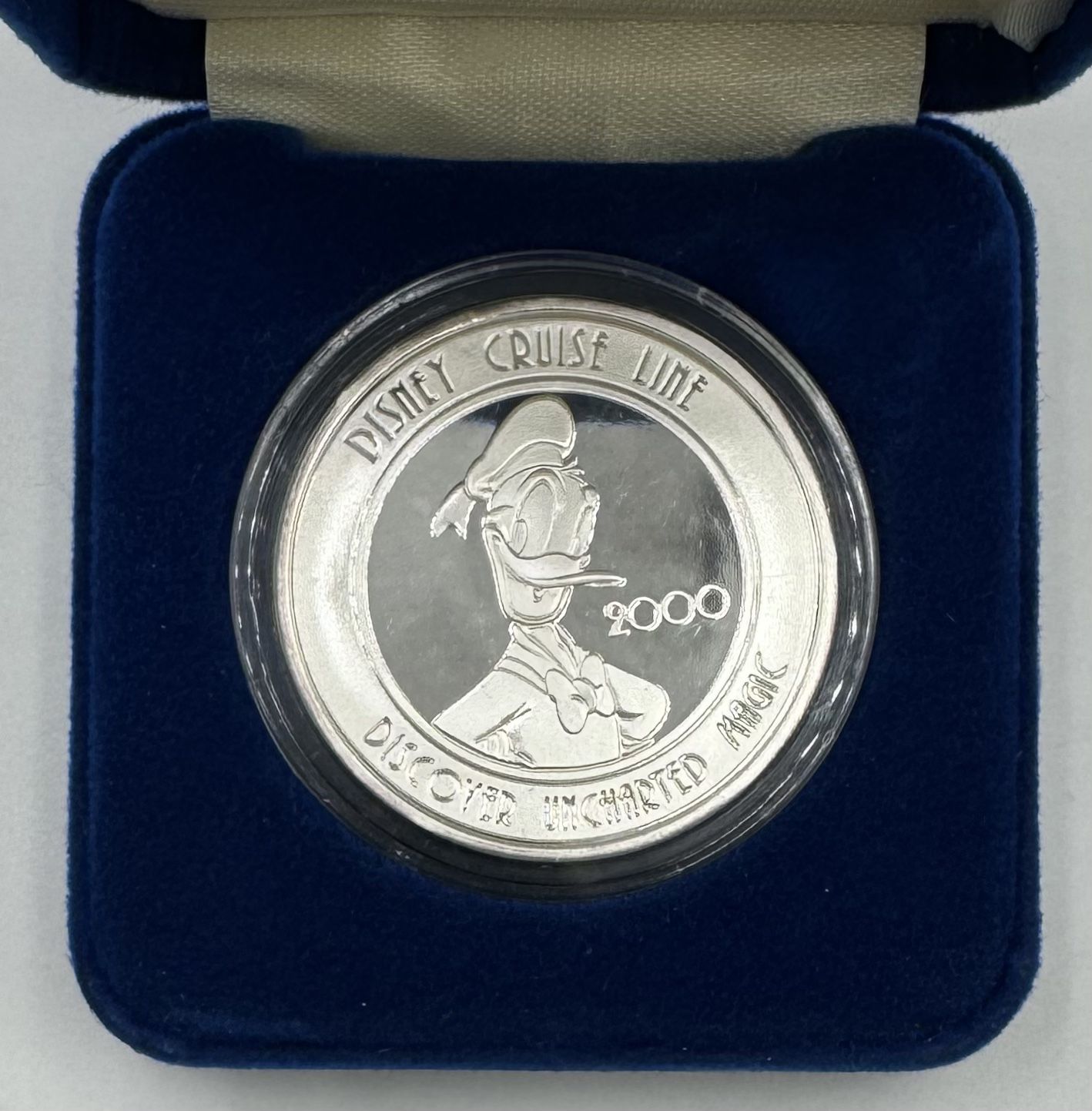 2000 Disney Cruise Line Fine Silver Coin With Ogp And Coa