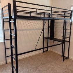 Bed With Bottom Desk 