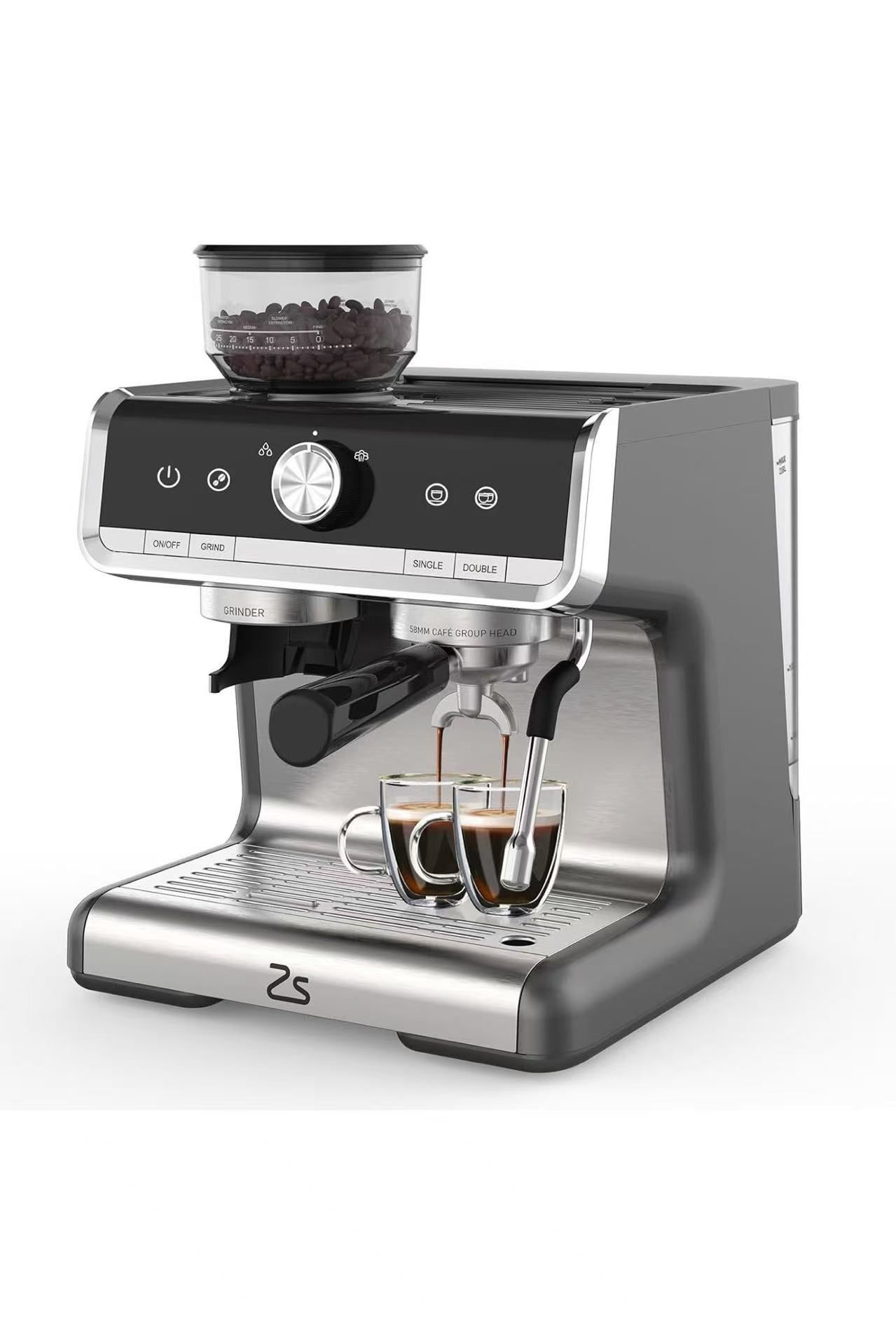 20 Bar Espresso Machine For Home Barista, Coffee Espresso Machine for Cappuccino, Latte, Automatic Espresso Maker with Milk Frother Steam Wand, PID Te