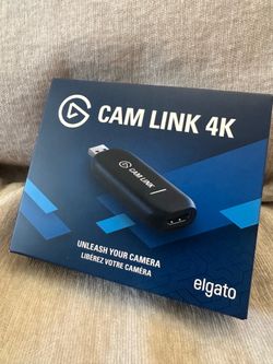 Elgato Cam Link 4K Capture Card for DSLR, Camcorder, Action Cam | HDMI to USB 3.0, Stream in 1080p60 or 4K30/60