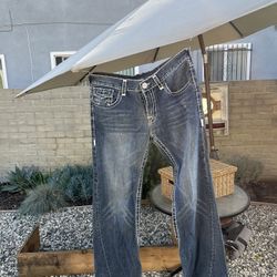 True, Religion, Designer, Jeans Designer denim, 33 inch waist 36 inch length