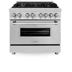 ZLINE KITCHEN & BATH Legacy 36-in Deep recessed 6 burners Convection Oven Freestanding Dual Fuel Range ( Stainless Steel )