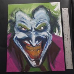 joker, oil painting