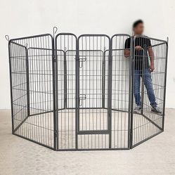 (New in box) $135 Heavy-Duty Pet Playpen Pet Crate Kennel Fence 48” Tall x 32” Wide x 8-Panel