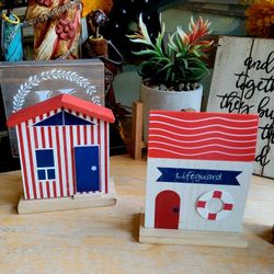 Target Bullseye Lifeguard Beach Shack Figurine