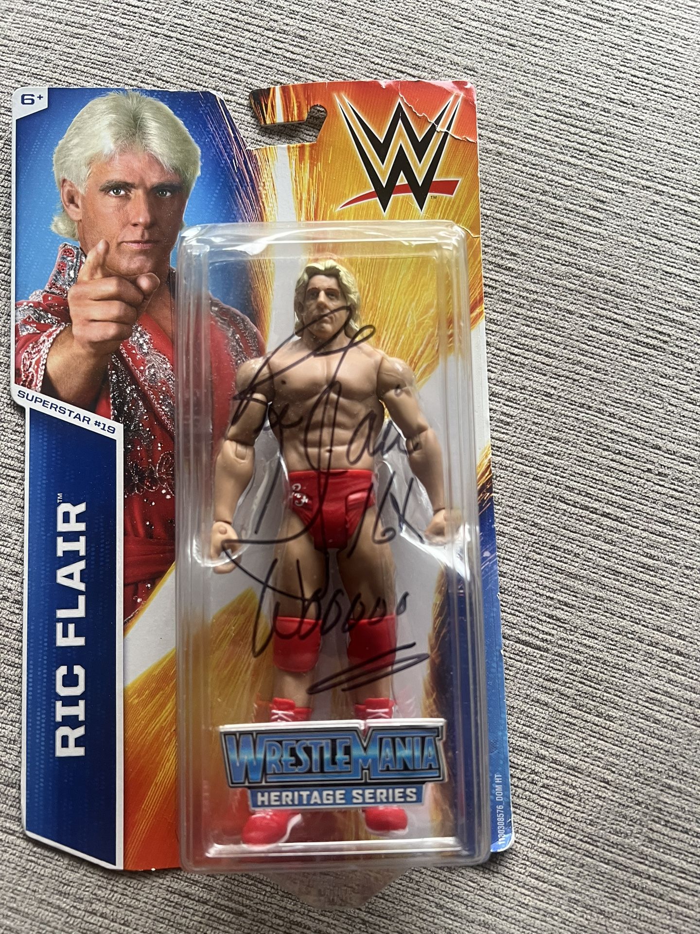 Ric Flair Autographed Figurine 16x World champion!