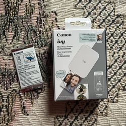 Brand New White Ivy Canon Mini Bluetooth Printer