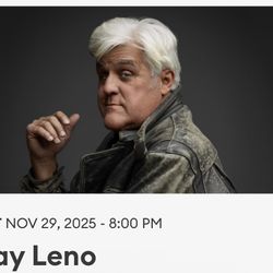 Jay Leno In Concert Saturday November 29
