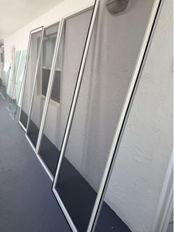 Lot Of 4 New screen windows ( 34.8” X 90.25”)