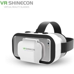 VR Headset for Cellphone, Universal Adjustable Lightweight VR Glasses Without Headphone for Mobile Games & Movies, Compatible 4.7-6.2 inch iPhone or A