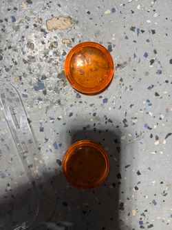 OEM Harley-Davidson Front Amber Turn Signal Lenses Pair