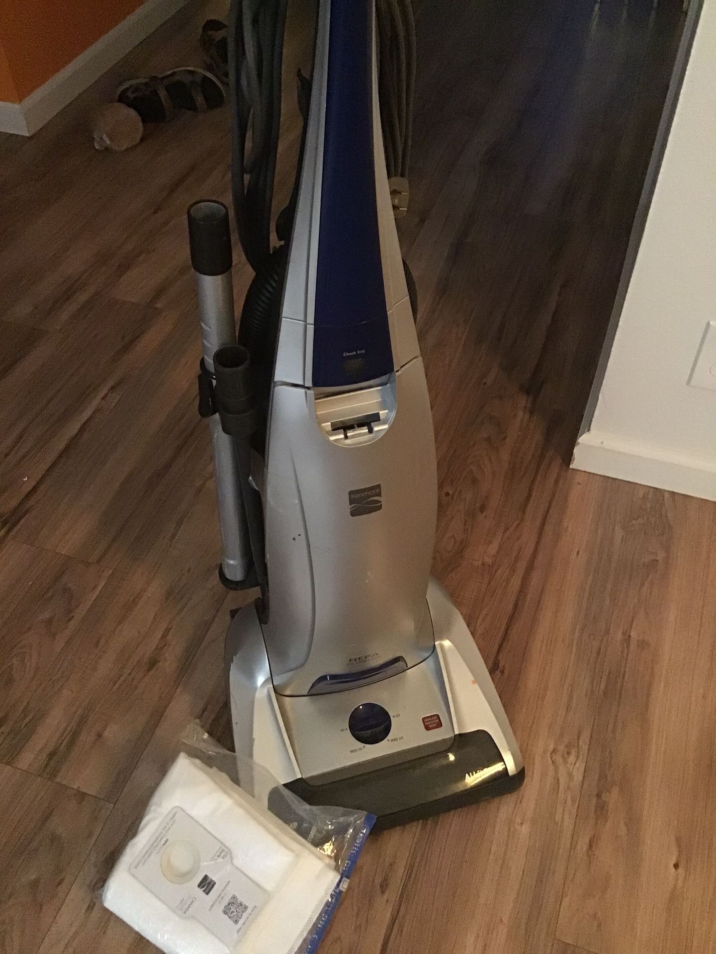 Kenmore Beltless Vacuum Bag. (2) Extra Bags. $15