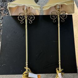 Brass Lamps. great for side tables 