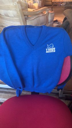 Children’s Detroit Lions Blue V-Neck Sweater
