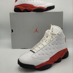 Air Jordan 13 Retro White Team Red Black Size 12 With Original Box