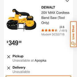 Dewalt 20 V Bansaw