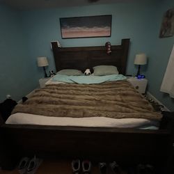 King size bed frame
