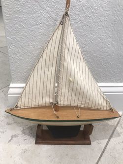 Sail boat decoration