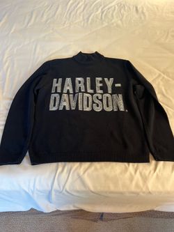 Vintage Harley-Davidson Black Knit Sweater