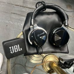 Headphones ,Portable Speaker, And Chargers