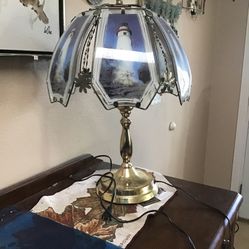 Lighthouse touch lamp brass