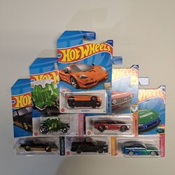 6 New Hotwheels 