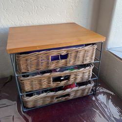 Organizers 3 Drawers Rattan 