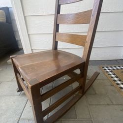 Vintage Mission Style Rocker,antique Rocking Chair, Arts N crafts Furniture