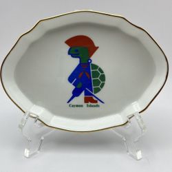 “Sir Turtles” Cayman Island Pirate Turtle OAKLEY Fine Bone China Trinket Dish in Mint Condition