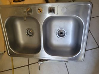 Kitchen sink used